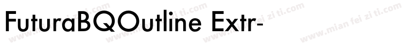 FuturaBQOutline Extr字体转换